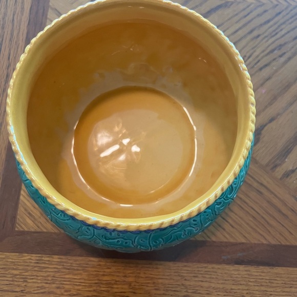 Fitz and Floyd hand painted ceramic bowl(does not include potpourri)green/yellow - Picture 6 of 8